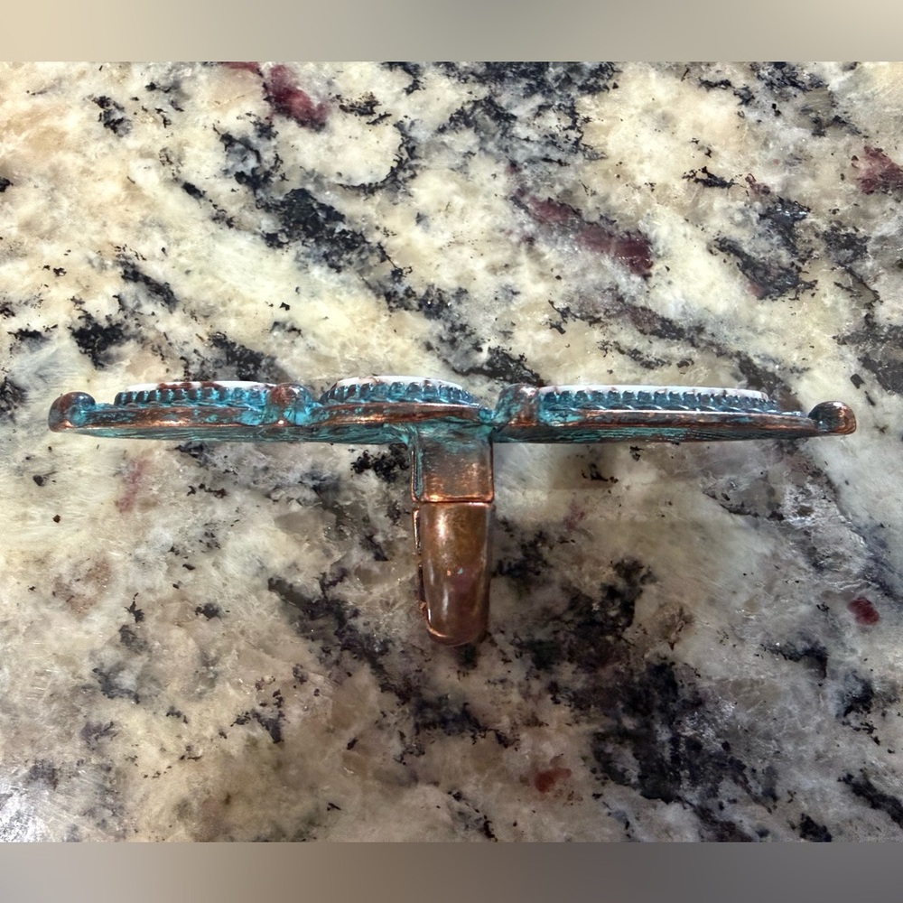 Oversize Turquoise Western Stretch Statement Ring - Picture 4 of 5